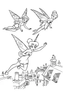 Tinker Bell kleurplaat 5